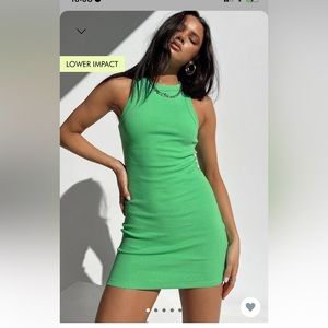 Green Basic Princess Polly Dress
